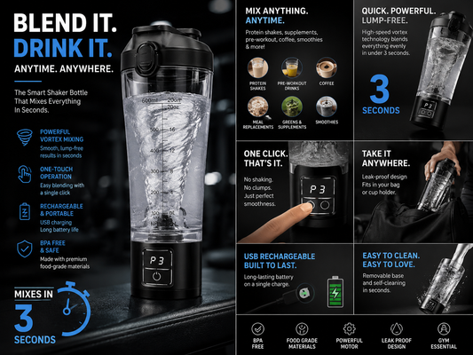 LIFTRS BlendX™ Portable Blender Bottle
