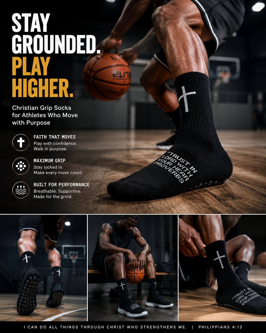 LIFTRS CrossGrip Pro Socks